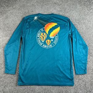 Albuquerque International Balloon Fiesta AIBF Shirt Mens L UFO Blue Green 2023